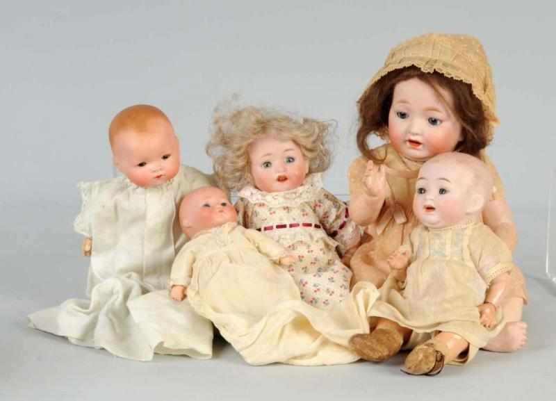 Appraisal: Lot of Bisque Baby Dolls Description Morimura Brothers Japan bisque