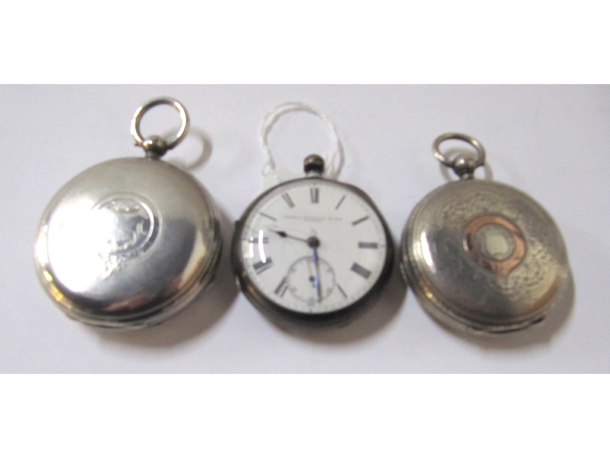 Appraisal: A lot comprising a silver cased pocket watch Thomas Mowbray