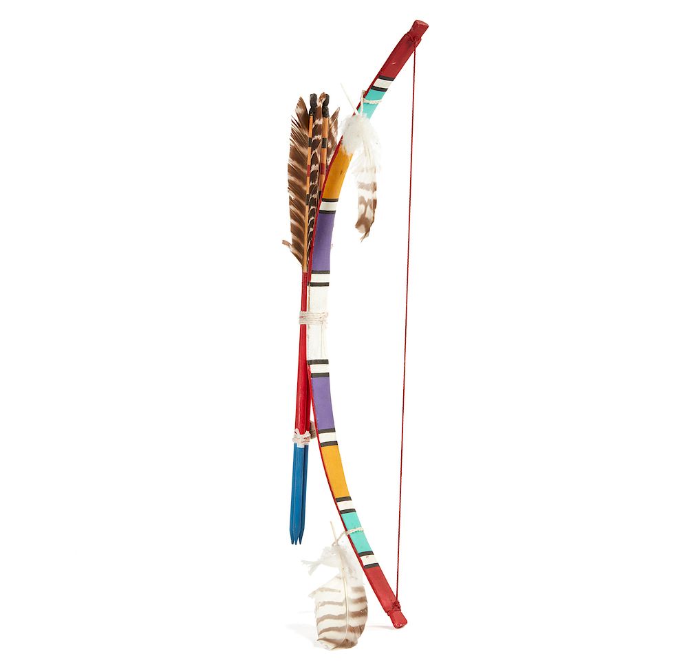 Appraisal: Boys Hopi Kachina Bow and Arrows Boys Hopi Kachina Dancer