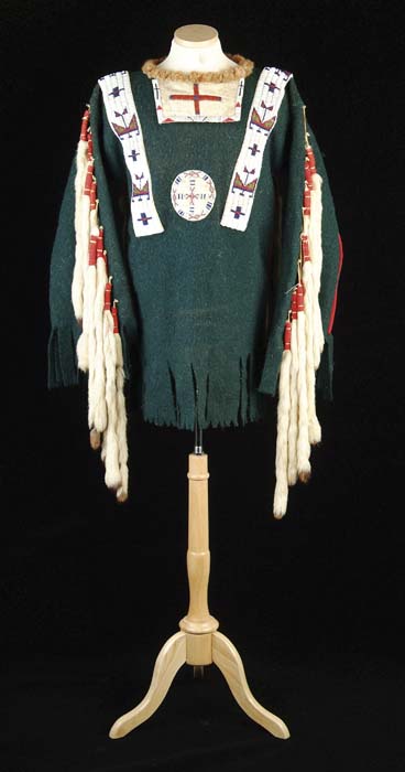 Appraisal: PLAINS INDIANS STYLE SHIRT The shirt is constructed of a