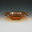 Appraisal: Carnival or stretch glass wide bowl Unmarked Excellent wide by