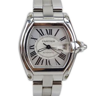 Appraisal: Man's Cartier Roadster Stainless Steel Bracelet Watch with Automatic Movement