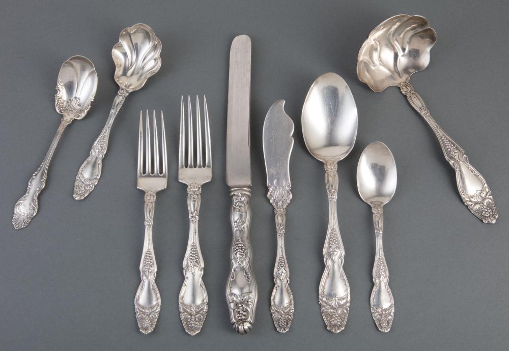 Appraisal: Wilcox Eversten Cleota Pattern Sterling Silver Partial Flatware Service pat