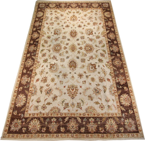 Appraisal: Lot Property of Various Owners Oushak Rug Post Beige ground