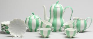 Appraisal: Rare Josef Hoffman Austrian Mocha Service Wiener Werkstaette made by