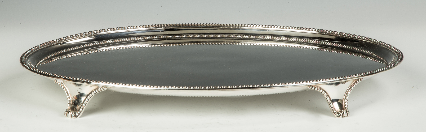 Appraisal: George III Sterling Silver Tray by John Scofield London Late