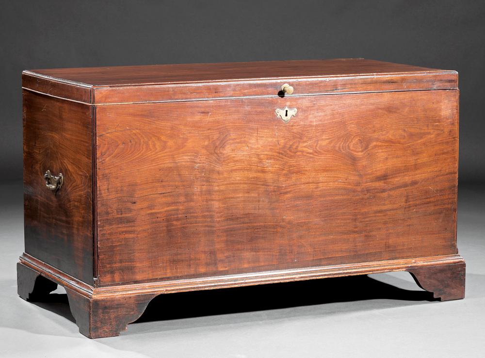 Appraisal: Antique George III Walnut Blanket Chest late th early th