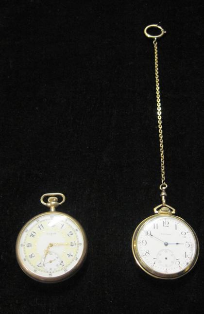 Appraisal: Two gold filled pocket watches th century