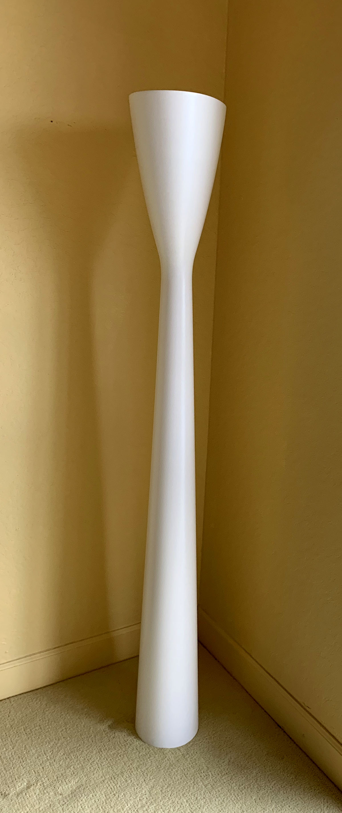 Appraisal: ALFREDO HABERLI CARRARA FLOOR LAMP IN WHITE No original lighting