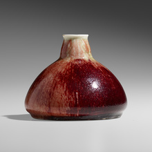 Appraisal: Adelaide Robineau VASE USA oxblood-glazed porcelain h dia in cm