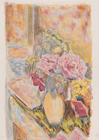 Appraisal: PIERRE BONNARD after Les Fleurs Color lithograph x mm x