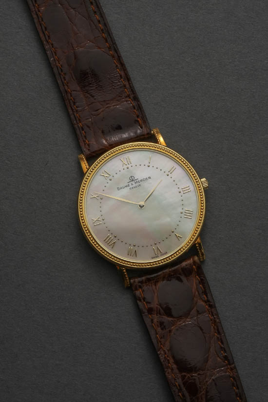 Appraisal: Lot Property of Various Owners Gentleman's -Karat Yellow-Gold Quartz Wristwatch