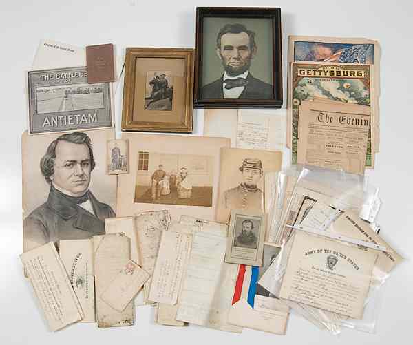 Appraisal: Civil War - Manuscripts Gathering of Civil War and Other