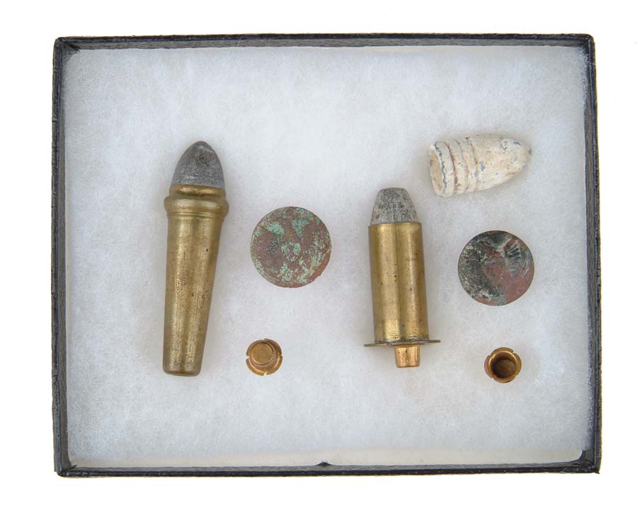 Appraisal: LOT OF MISCELLANEOUS CIVIL WAR CARTRIDGES BULLETS AND BUTTONS This