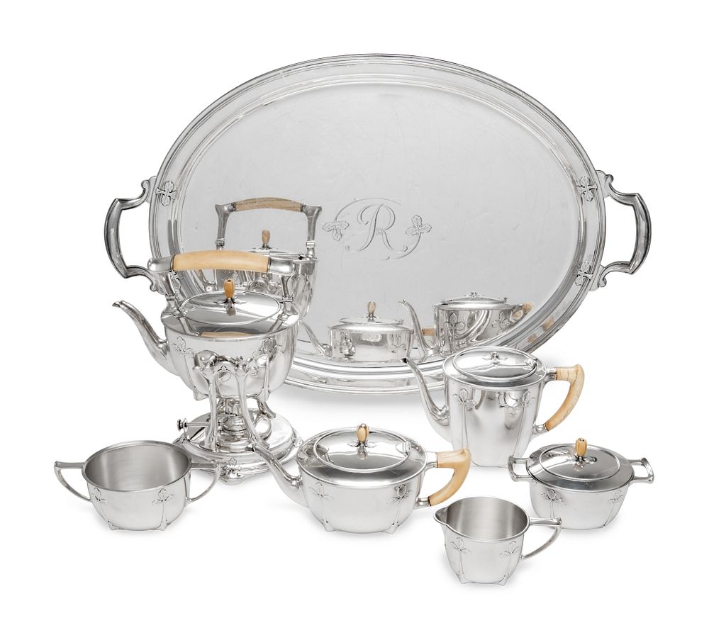 Appraisal: A Tiffany Co Silver Seven-Piece Tea and Coffee Service A