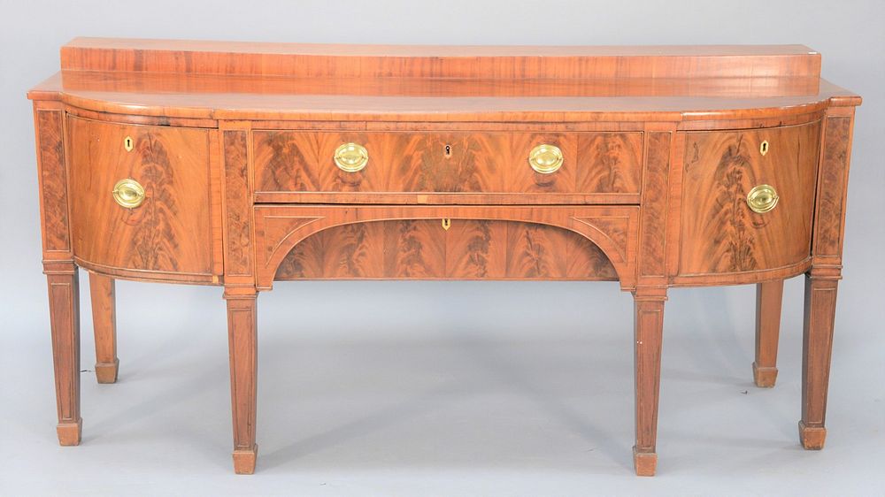 Appraisal: George IV mahogany sideboard c ht wd dp Estate of