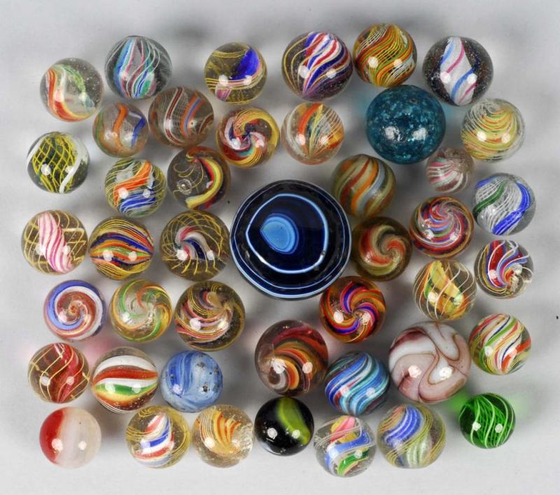 Appraisal: Lot of Handmade Marbles Condition Excellent Plus - Near Mint