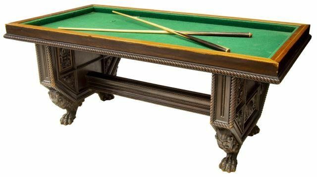 Appraisal: Italian Art Deco billiards table c s the rectangular top