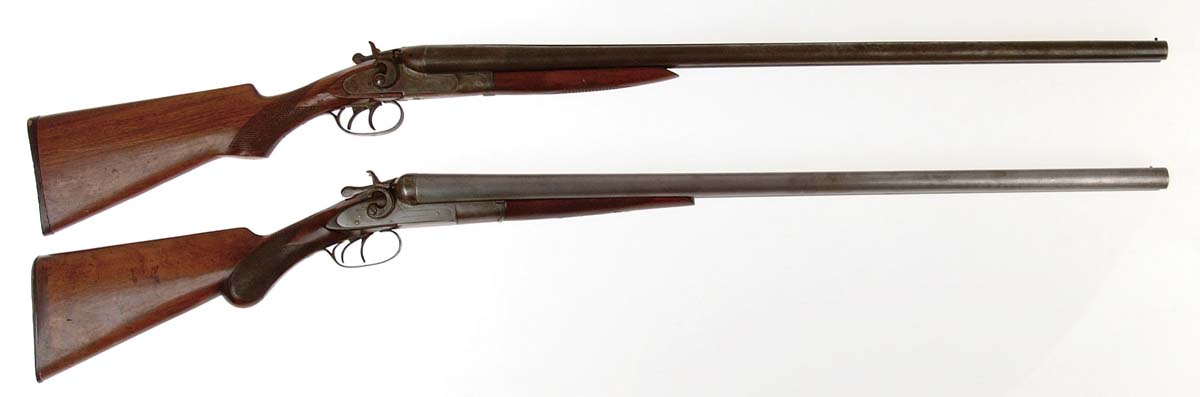 Appraisal: LOT OF TWO DBL BBL HAMMER SHOTGUN S Remington Model