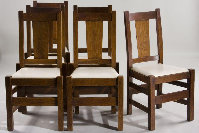 Appraisal: Set of Chairs Quaint Furniture Stickley Bros circa Grand Rapids