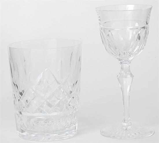 Appraisal: Waterford and Josair crystal barware Waterford Lismore pattern Old Fashions