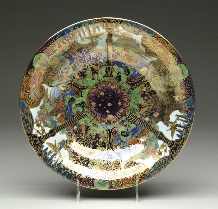 Appraisal: WEDGWOOD FAIRYLAND LUSTRE BOWL Outstanding Garden of Paradise Variation I