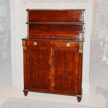 Appraisal: Regency Gilt-Metal Mounted Mahogany Chiffonier Estimate -