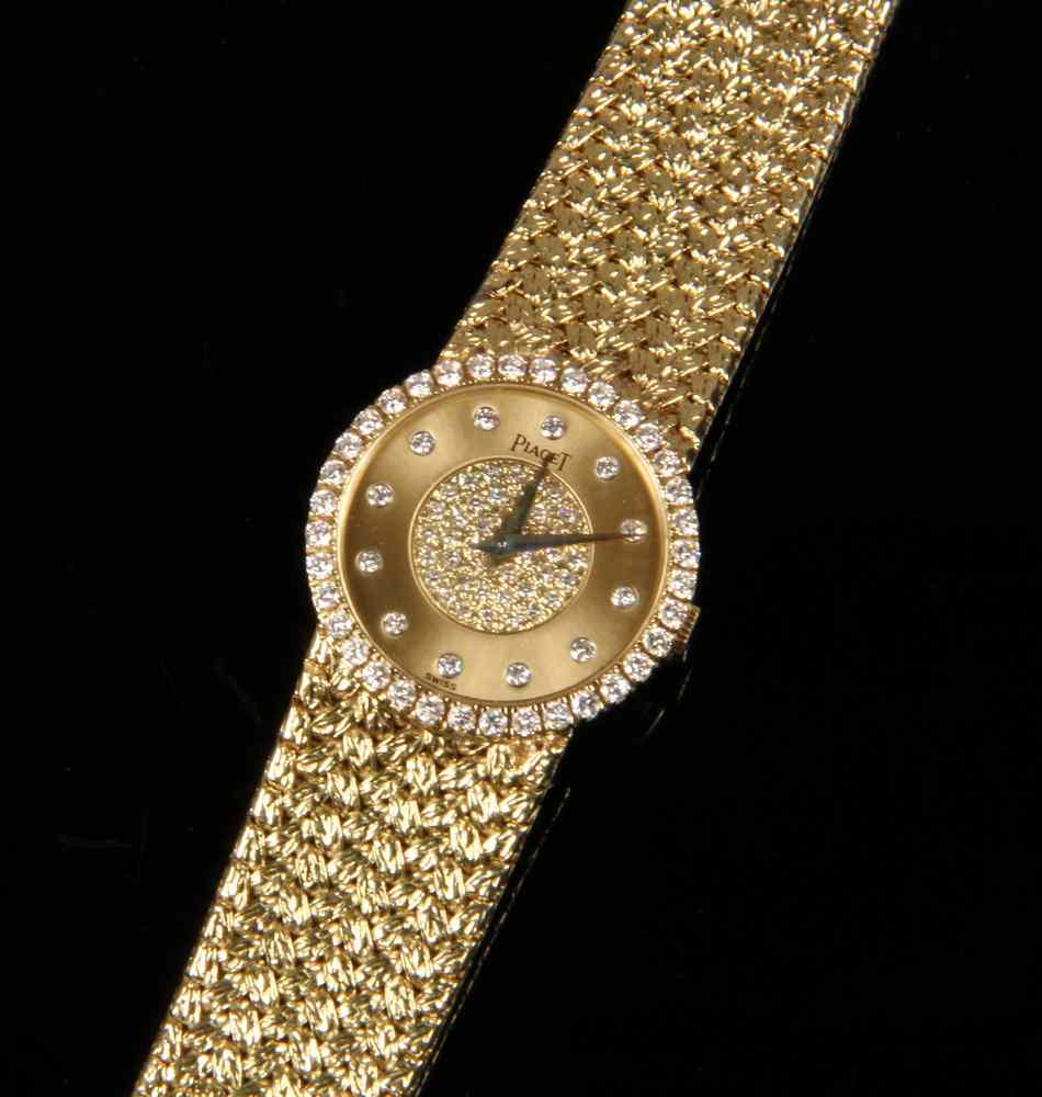 Appraisal: LADY'S WRISTWATCH - One K Yellow Gold Piaget Wristwatch -D