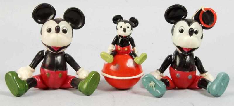 Appraisal: Lot of Celluloid Disney Mickey Mouse Items Description Includes two