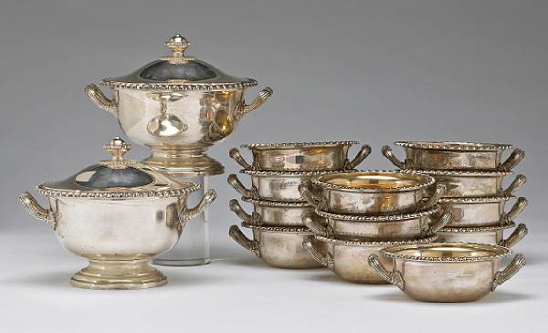 Appraisal: Maker number Milan circa - Comprising twelve finger bowls with