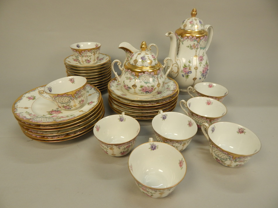 Appraisal: A Johann Seltmann part tea service to include teapot cover