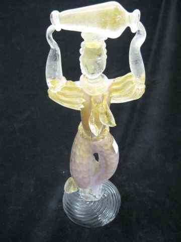 Appraisal: Venetian Art Glass Figurine of a Man vase on head