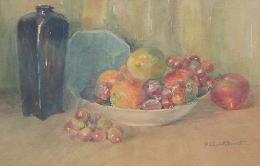 Appraisal: BENNETT M Elizabeth American th C ''Still Life '' W