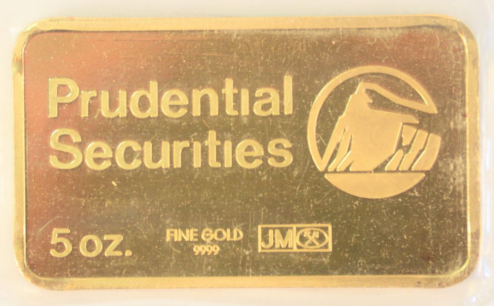 Appraisal: Five Ounce Gold Prudential Securities Five Ounce Gold Prudential Securities