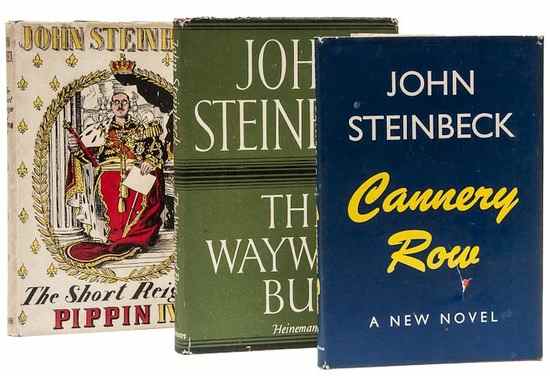 Appraisal: Steinbeck John Cannery Row first state orange-brown cloth jacket spine