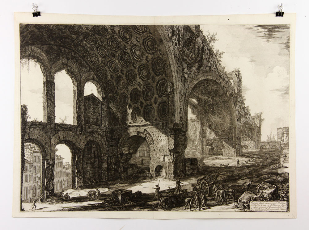 Appraisal: - Piranesi Avanzi del Tablino della Casa Aurea di Nerone