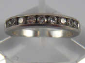 Appraisal: Tiffany Co A platinum and diamond half eternity ring by