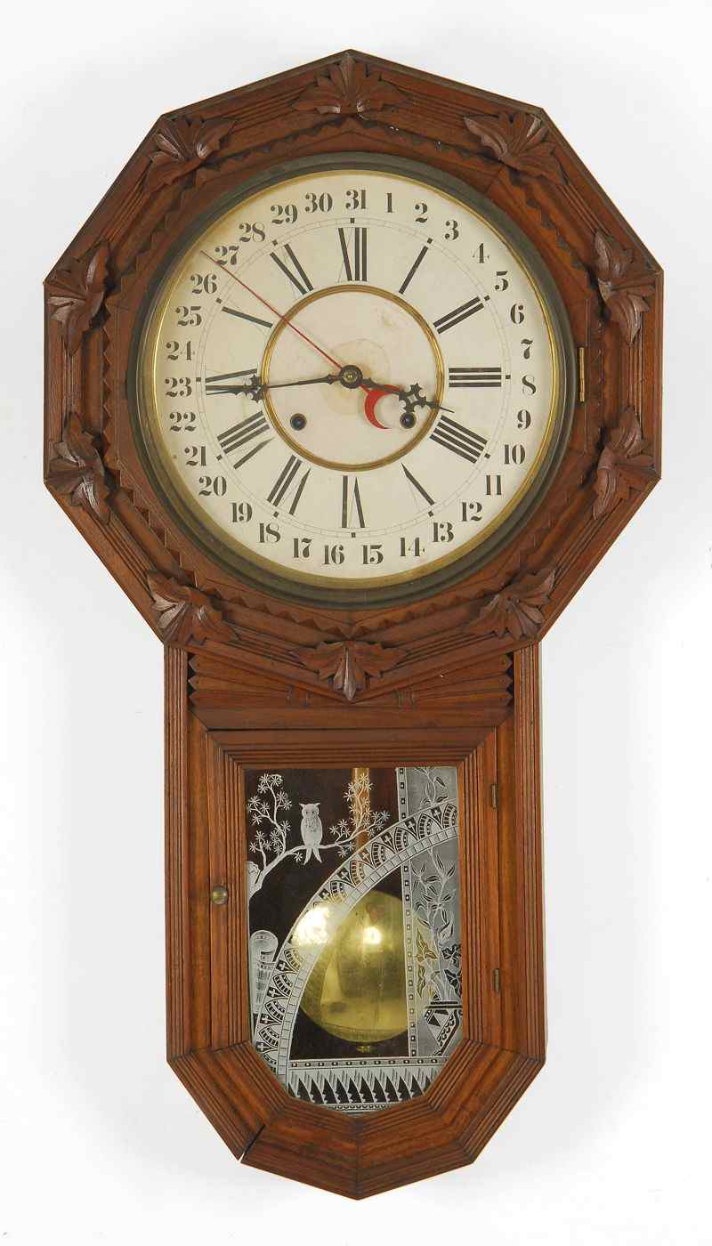 Appraisal: VICTORIAN EIGHT-DAY REGULATOR CLOCKThird Quarter of the th CenturyIn a