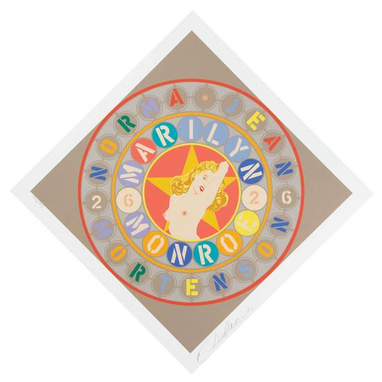 Appraisal: Robert Indiana b the metamorphosis of norma jean marilyn monroe