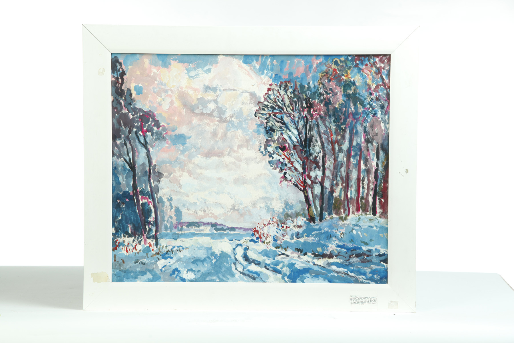 Appraisal: FRAMED ACRYLIC ON BOARD FIRST SNOW BY FRANCIS F BROWN