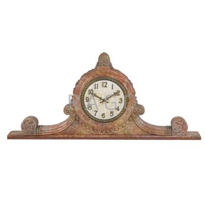 Appraisal: MONUMENTAL MARBLE BANK CLOCK Architectural element from the New York