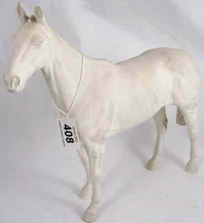 Appraisal: A model of a race horse unfinished in bisque height