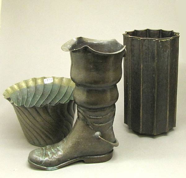 Appraisal: Decorative Arts Egidio Casagrande third quarter th century Comprising boot