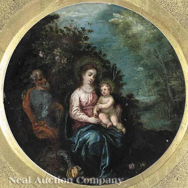 Appraisal: Hans Rottenhammer German c - The Holy Family Rest on