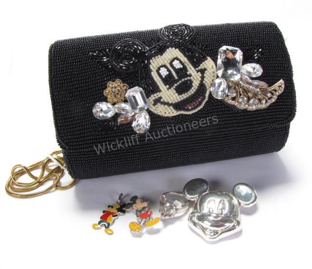 Appraisal: An Imperial Fashion Mickey Mouse beaded jeweled handbag with gold