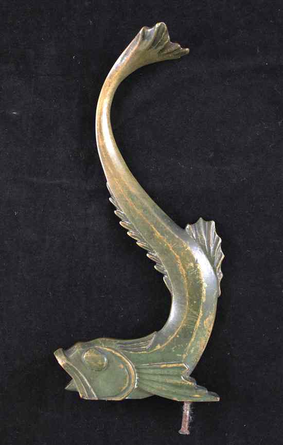 Appraisal: Edouard-Marcel Sandoz - A green patinated bronze model of a