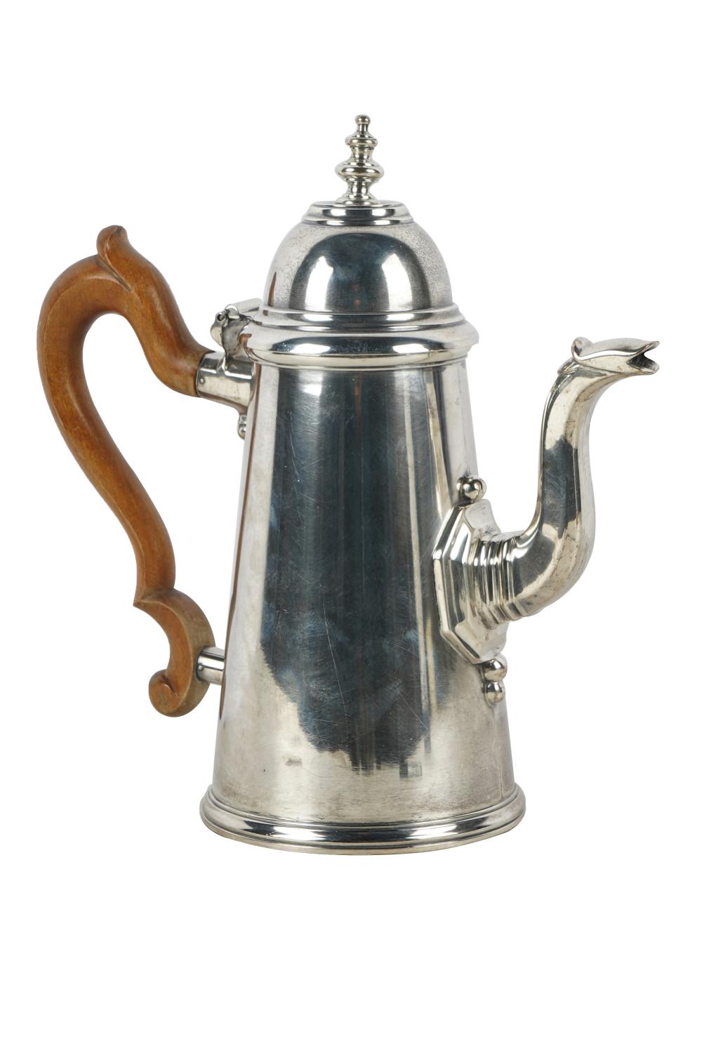 Appraisal: STERLING SILVER COFFEE POTmaker's mark of Cravenna Ferruccio Milan further