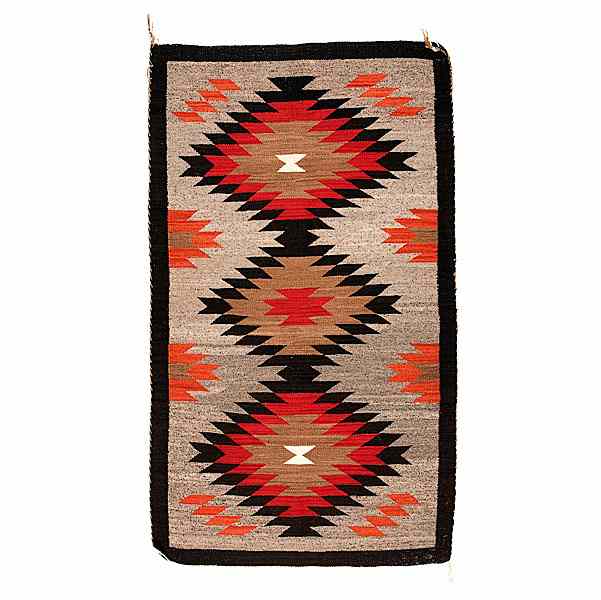 Appraisal: Navajo Western Reservation Weaving woven using colors of red black