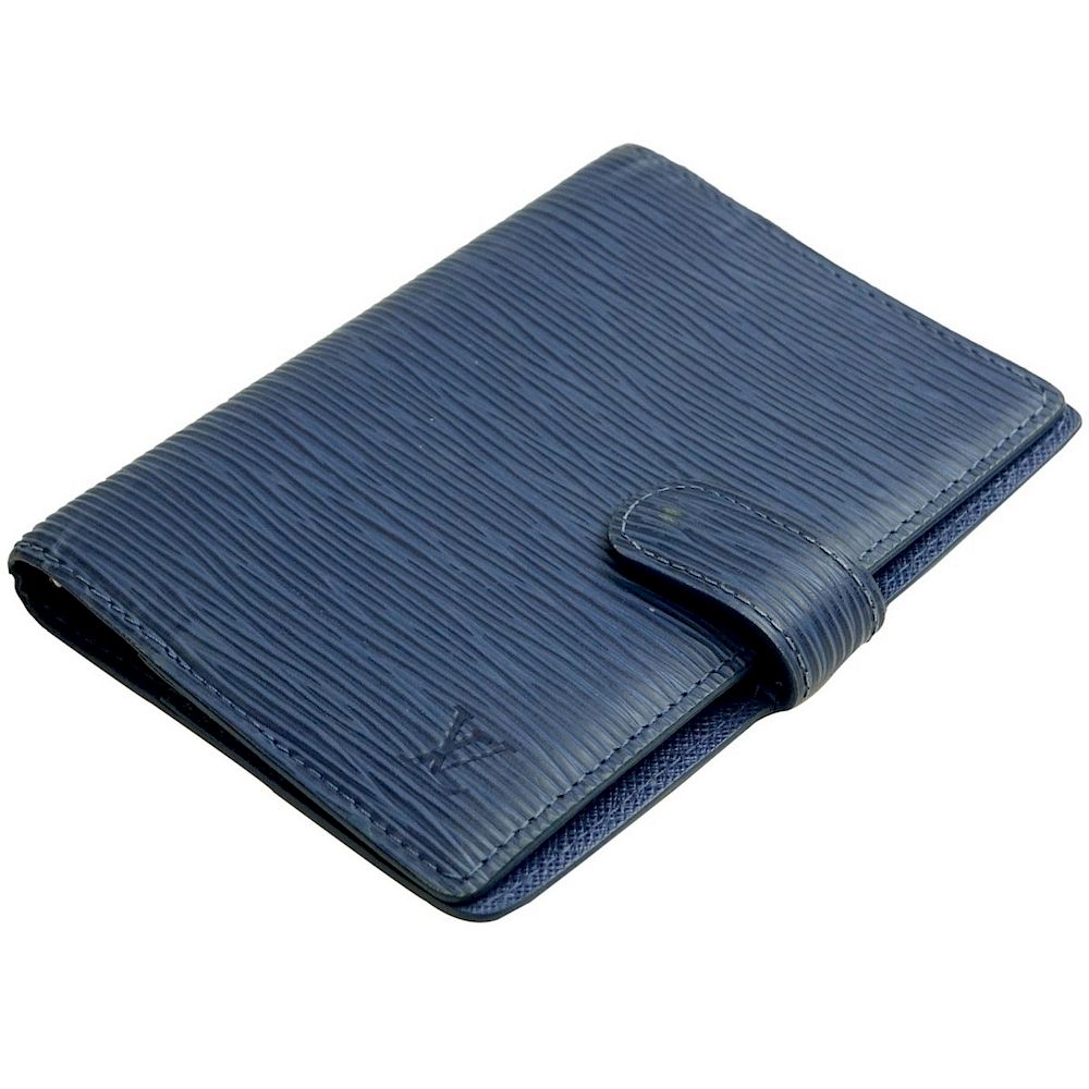 Appraisal: Louis Vuitton Myrtille Blue Epi Agenda Cover Louis Vuitton Myrtille