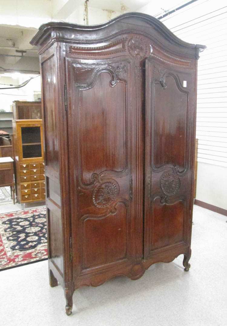 Appraisal: LOUIS XV ARMOIRE CHINA CABINET French th century elements having